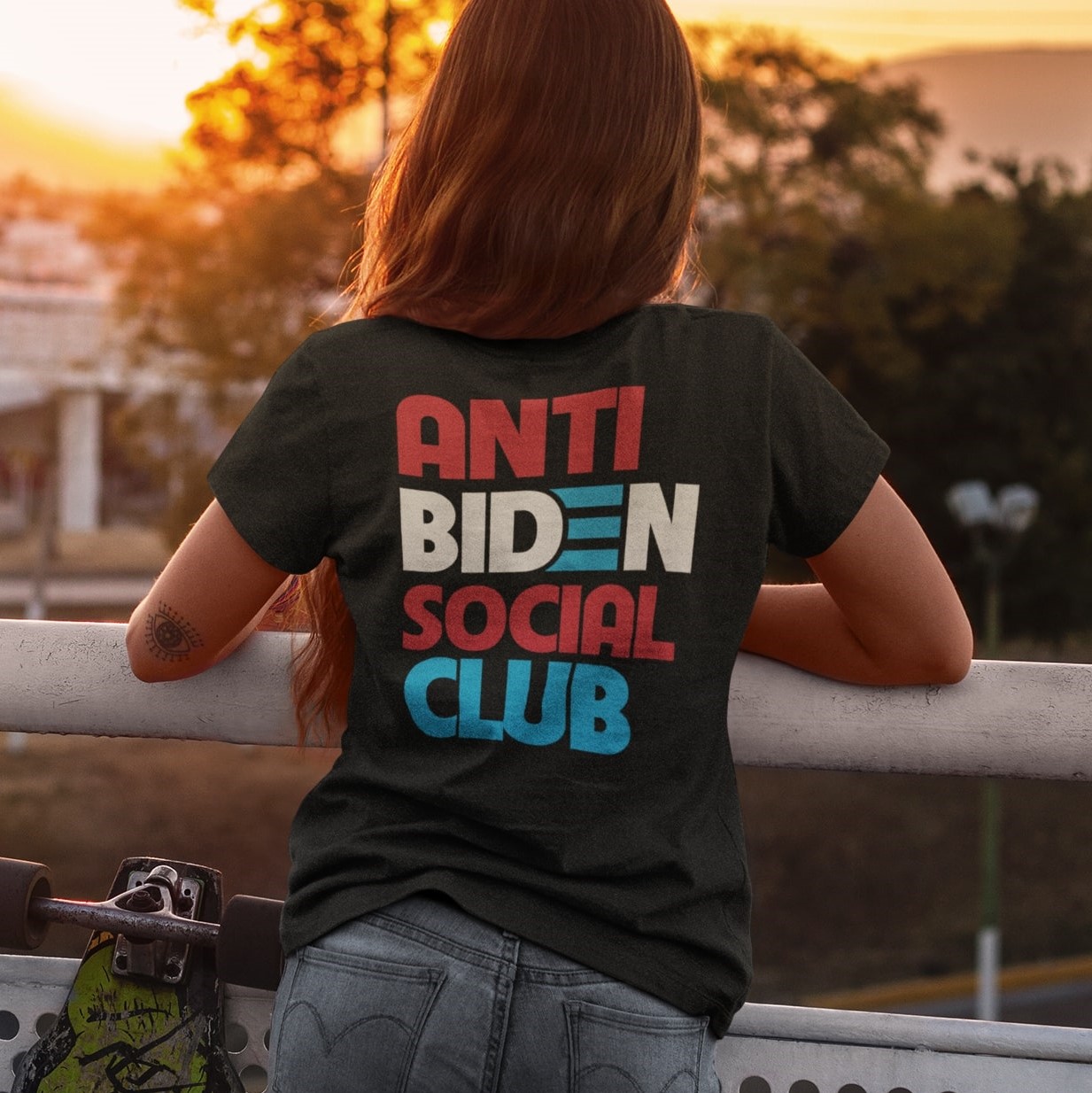 1Th ƯU TIÊN. Anti Biden Social Club Tee-mk2