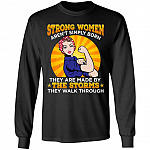 3. Strong Women (4), Black, Long Sleeve