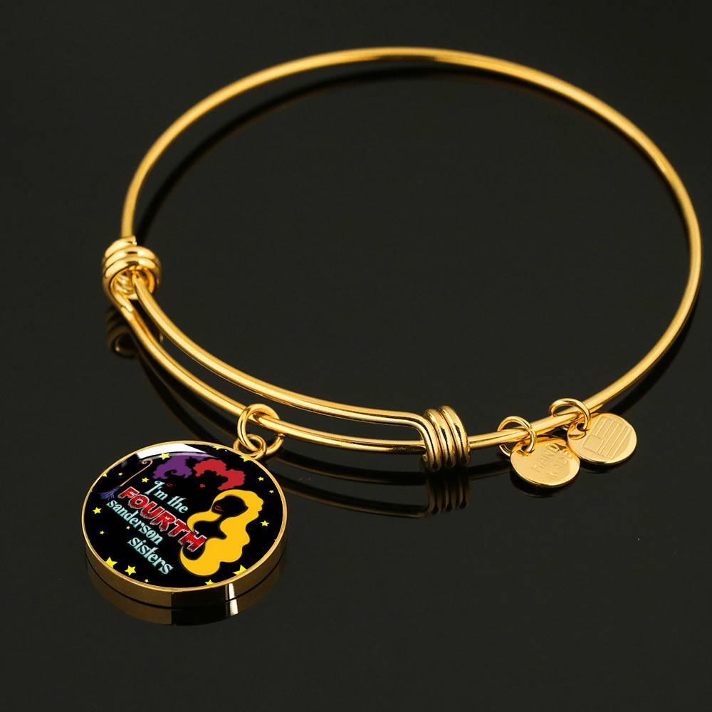 Hocus Pocus I Am The Fourth Sanderson Sisters Circle Pendant Necklace-Bangle - Funny Halloween Witch Necklace