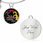 Hocus Pocus I Am The Fourth Sanderson Sisters Circle Pendant Necklace-Bangle - Funny Halloween Witch Necklace