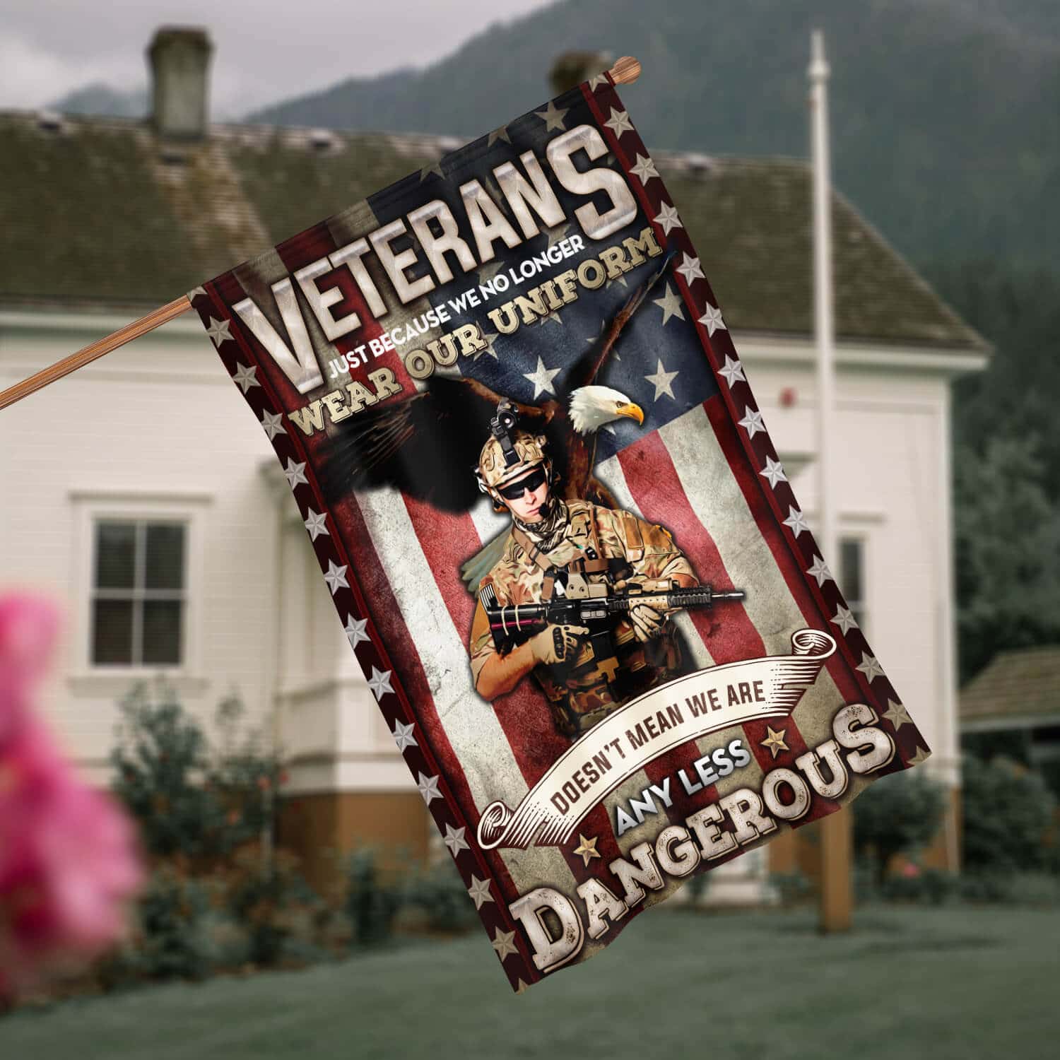 30x40 - side 1 House Flag Mockup 4