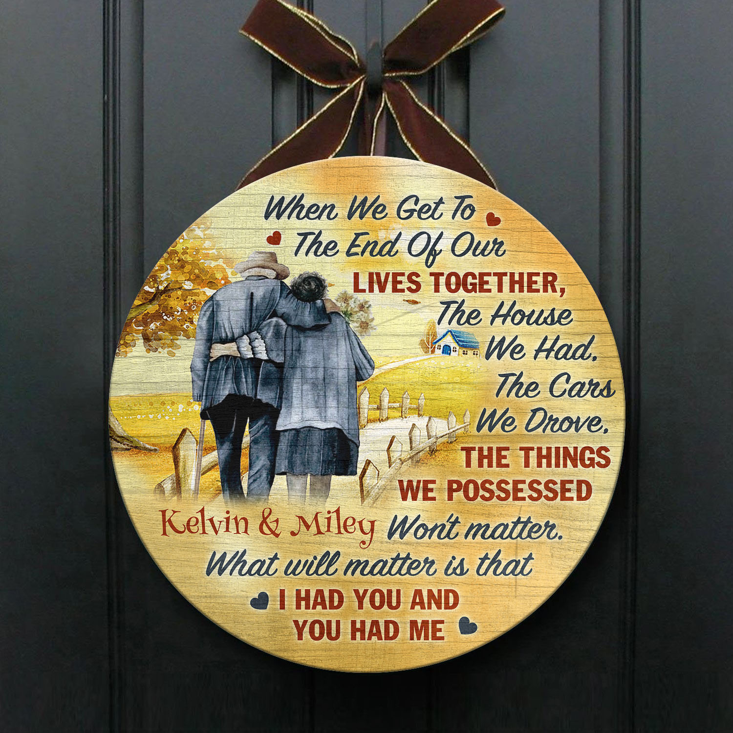 54 HG. When We Get To The End (Sample Design) Door Sign Mockup 1