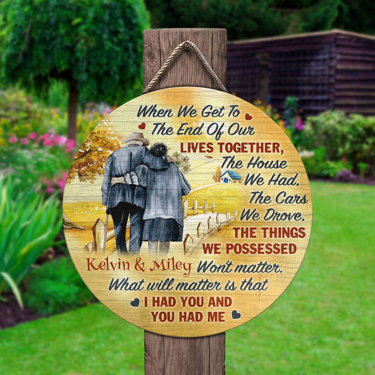 54 HG. When We Get To The End (Sample Design) Door Sign Mockup 2