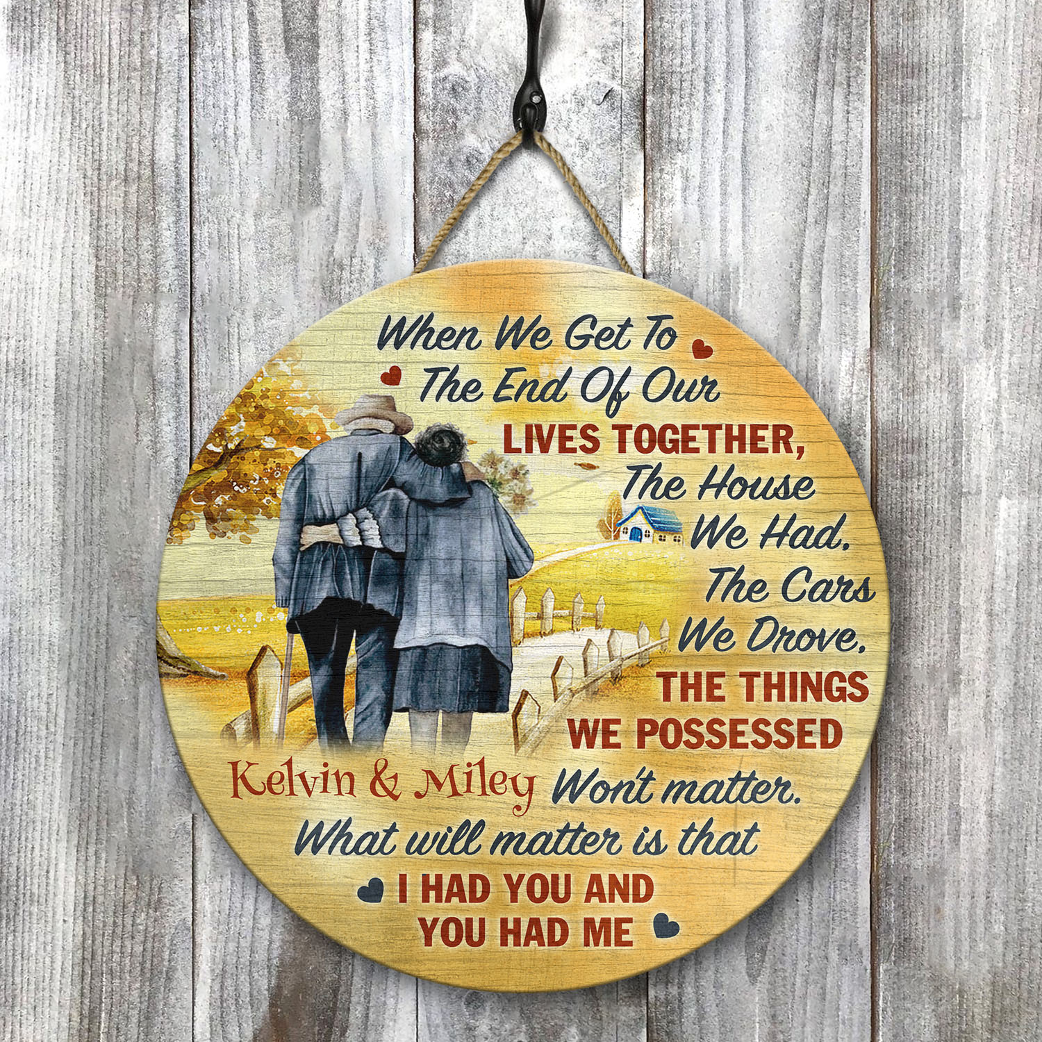 54 HG. When We Get To The End (Sample Design) Door Sign Mockup 8