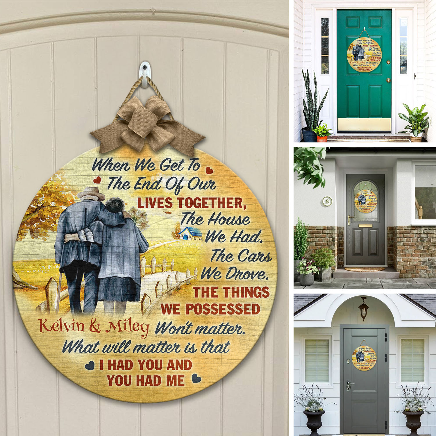 54 HG. When We Get To The End (Sample Design) Door Sign Mockup 12