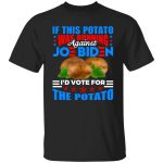 biden potato shirt, Black, Unisex T-Shirt