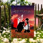 Lest We Forget Poppy Remembrance Day Garden Flag - Canada Veteran Memorial Day House Flag