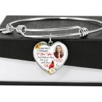 Sometimes I Whisper I Miss You And Believe That You Can Still Hear Me Custom Photo Heart Pendant Necklace