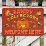5TM. Candy Collectors Welcome Here (Metal sign) Metal Sign Mockup 8