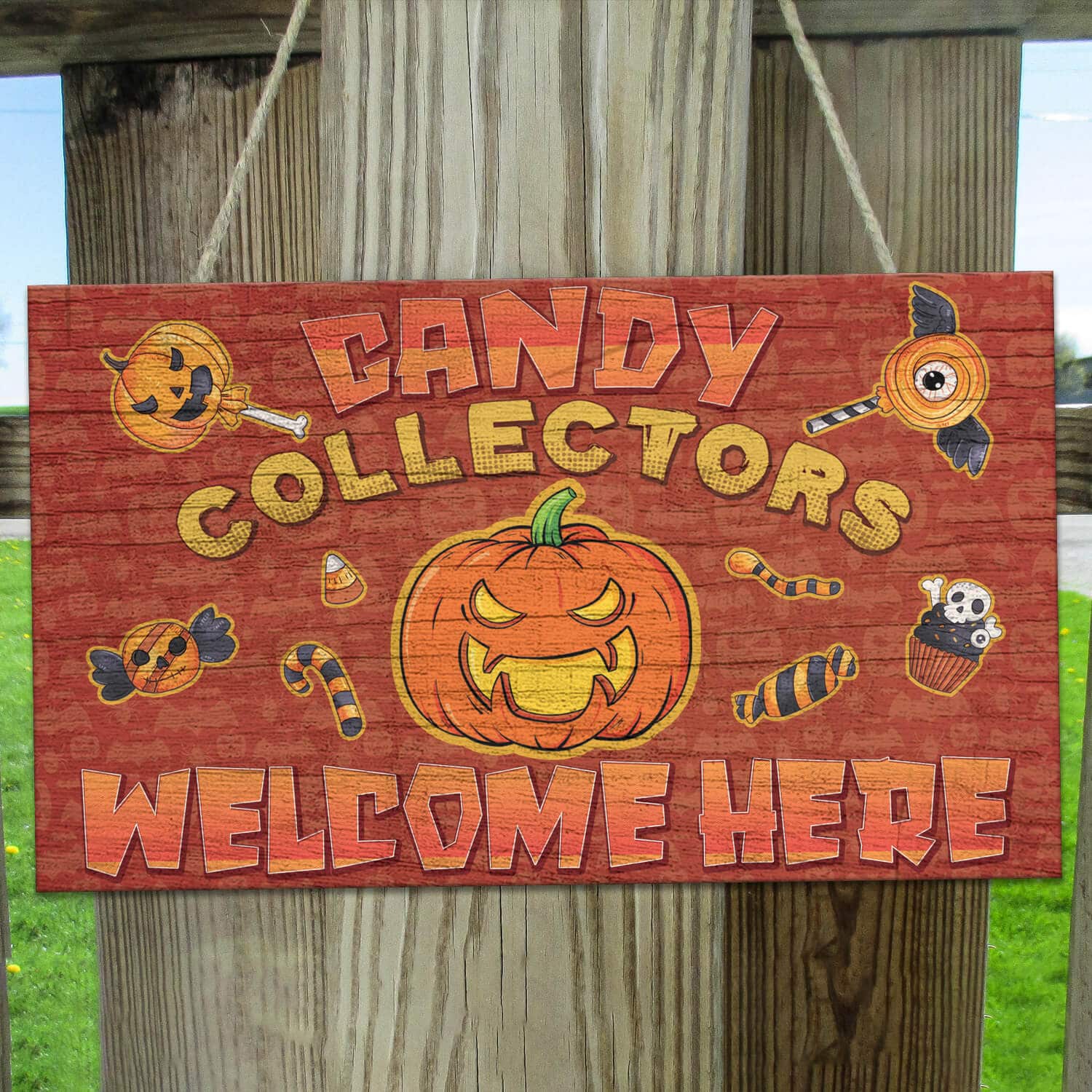 5TM. Candy Collectors Welcome Here (Doorsign) Mockup 11