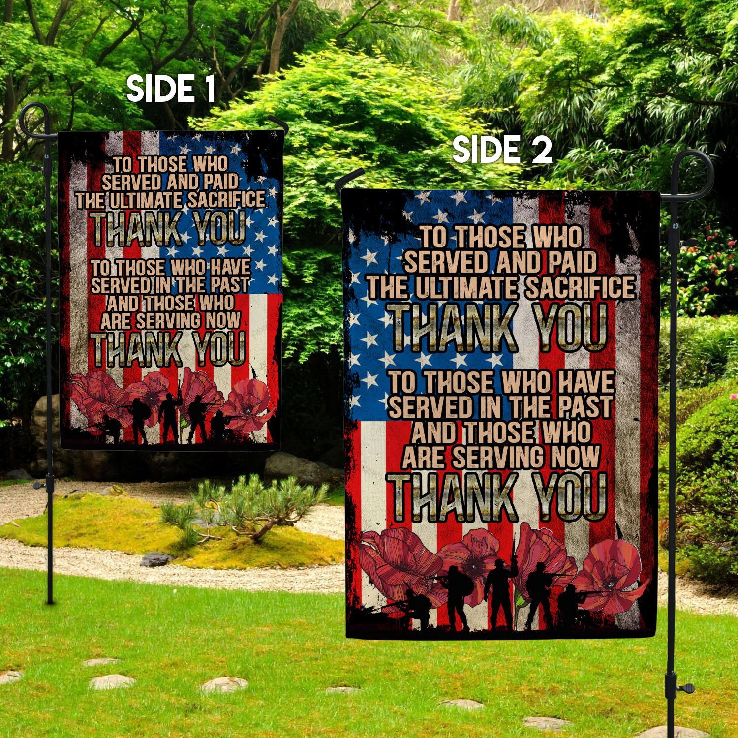 1O. To Those Who-30x40-Side 1 Garden Flag Mockup 2 Side