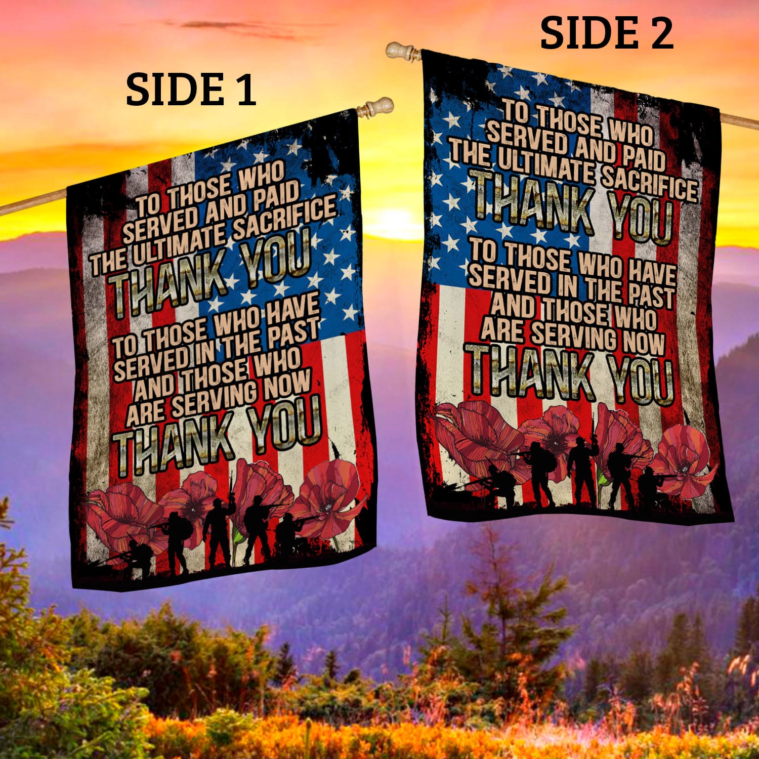 1O. To Those Who-30x40-Side 1 House Flag Mockup 2 Side