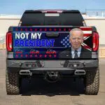 2KT. Biden Not My President Tailgate Wrap Mockup 5