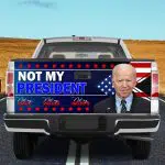 2KT. Biden Not My President Tailgate Wrap Mockup 10