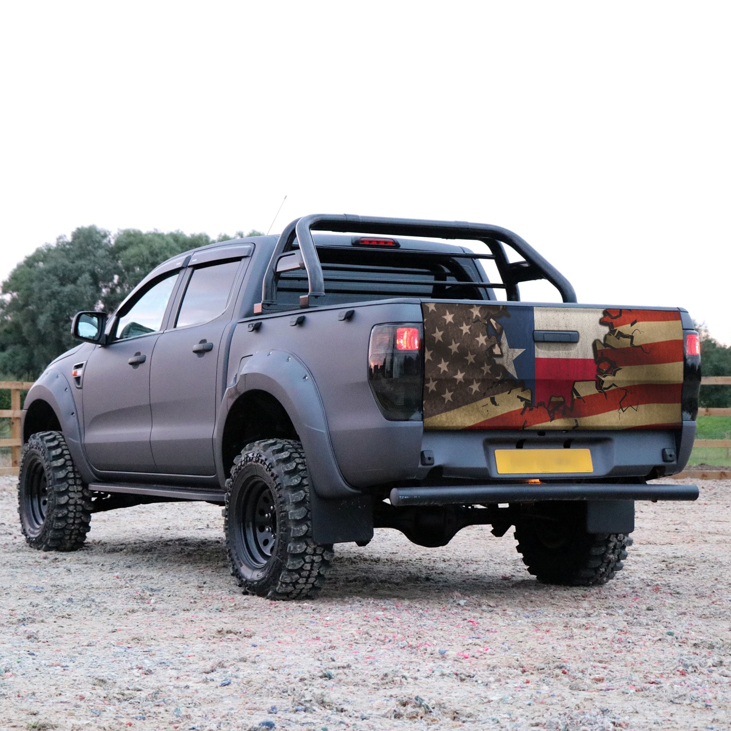 3KT. American Texas Tailgate Wrap Mockup 15