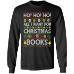 11. Christmas Book (5), Black, Long Sleeve