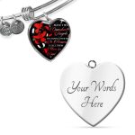 I Have Two Guardian Angels Watching Over Me In Heaven I Call Them Mom And Dad Cardinal Memorial Heart Pendant Necklace