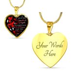 I Have Two Guardian Angels Watching Over Me In Heaven I Call Them Mom And Dad Cardinal Memorial Heart Pendant Necklace
