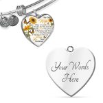 My Dear Wife When I Look at You in Wonder If I Did Something Really Good From Husband Heart Pendant Necklace