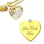 My Dear Wife When I Look at You in Wonder If I Did Something Really Good From Husband Heart Pendant Necklace