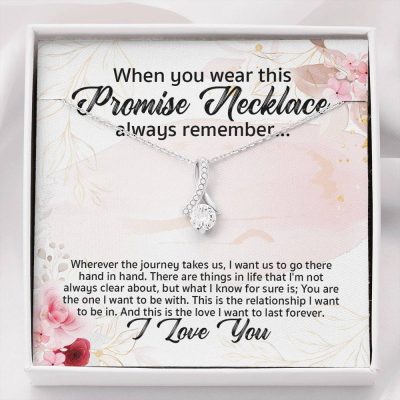 Promise Necklace For Girlfriend From Boyfriend Alluring Beauty Necklace - Girlfriend Anniversary Gifts - Alluring Beauty Necklace