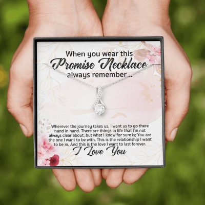 Promise Necklace For Girlfriend From Boyfriend Alluring Beauty Necklace - Girlfriend Anniversary Gifts