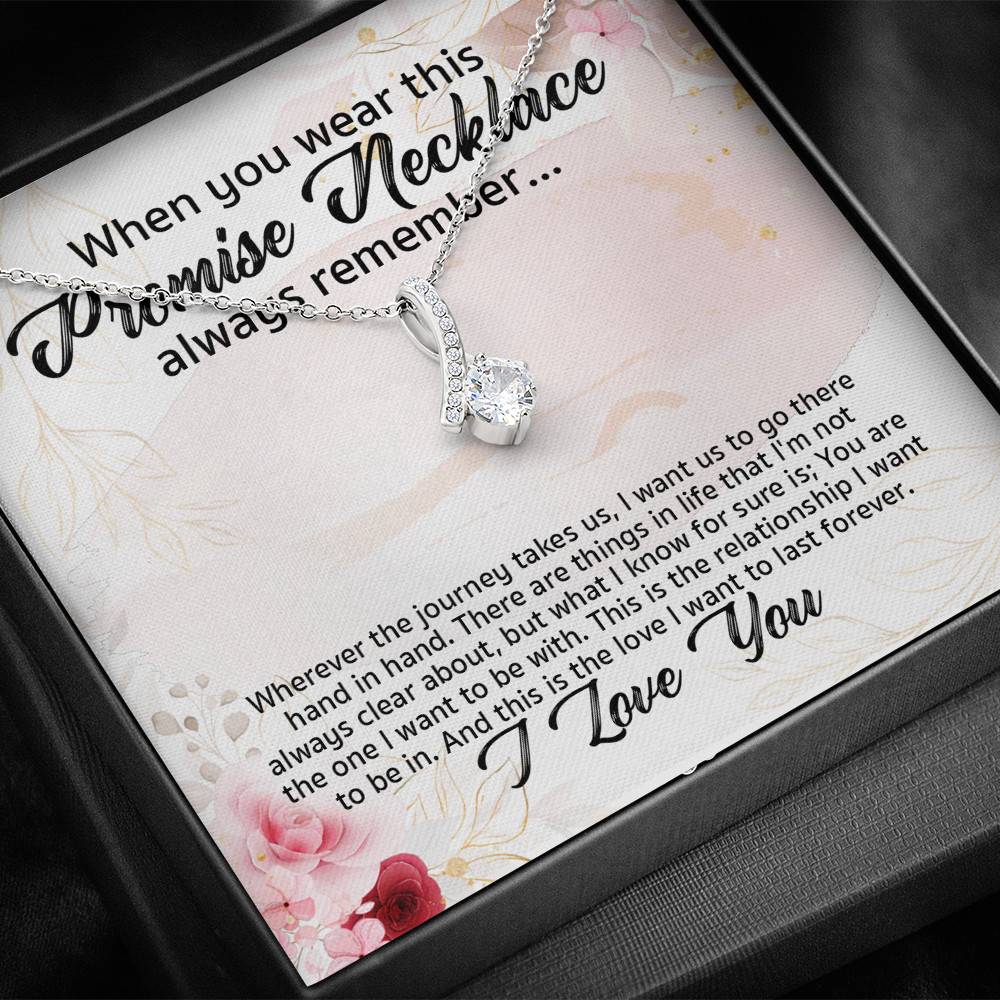 Promise Necklace For Girlfriend From Boyfriend Alluring Beauty Necklace - Girlfriend Anniversary Gifts