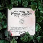 Promise Necklace For Girlfriend From Boyfriend Love Knot Necklace - Girlfriend Anniversary Jewelry Gifts Promise Necklace For Girlfriend From Boyfriend Love Knot Necklace - Girlfriend Anniversary Jewelry Gifts