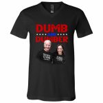 dumb, Black, V-Neck T-Shirt