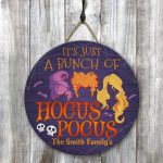 8VT. A Bunch Of Hocus Pocus-sample design Door Sign Mockup 8