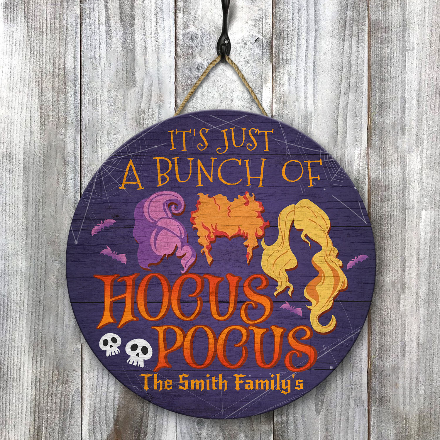 8VT. A Bunch Of Hocus Pocus-sample design Door Sign Mockup 8