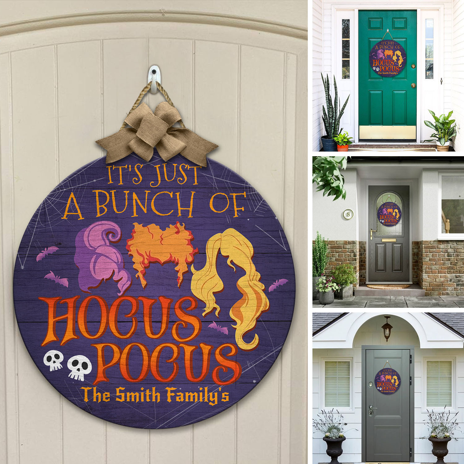 8VT. A Bunch Of Hocus Pocus-sample design Door Sign Mockup 12