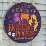 8VT. A Bunch Of Hocus Pocus-sample design Door Sign Mockup 14