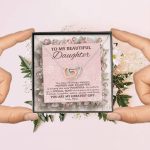 To My Beautiful Daughter You Are My Greatest Gift Interlocking Hearts Pendant Necklace - Mom Daughter Jewelry