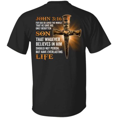 17 HG. John 3 16 (4), Black, Unisex T-Shirt