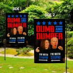 1VT. UU TIEN Dumb And Dumber Biden Harris flag Garden Flag Mockup 2 Side