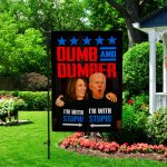 1VT. UU TIEN Dumb And Dumber Biden Harris flag Garden Flag Mockup 2