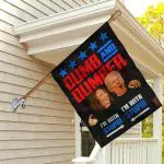 1VT. UU TIEN Dumb And Dumber Biden Harris flag House Flag Mockup 2