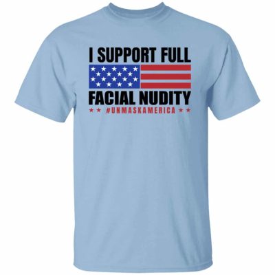 2NH. Facial Nudity Tee, Light Blue, Unisex T-Shirt