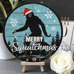6TM. Merry Squatchmas - Doorsign Door Sign Mockup 5