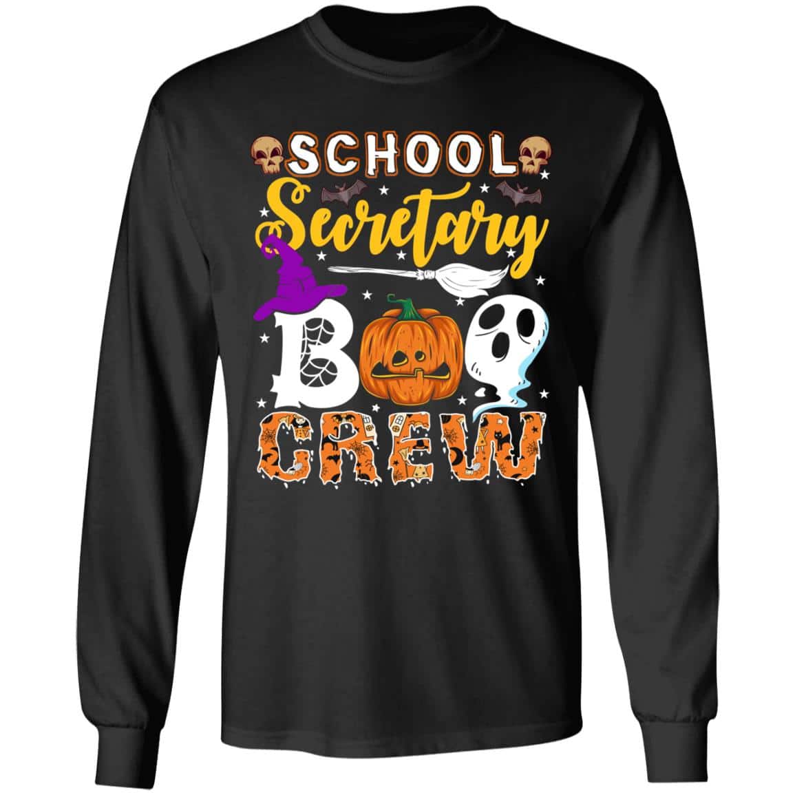 6Th. School Secretary, Black, Long Sleeve