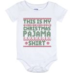 4NH. Pajama Shirt (4), White, Baby Onesie - 12 Month