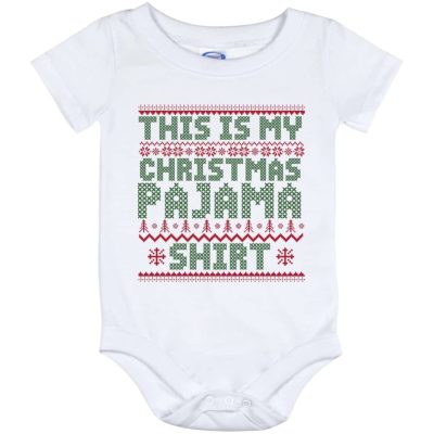 4NH. Pajama Shirt (4), White, Baby Onesie - 12 Month