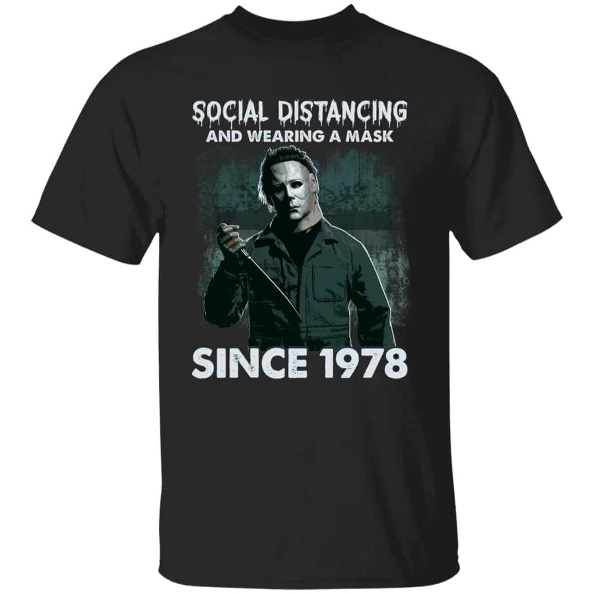 1UT. Wearing Mask Since 1978 (5), Black, Unisex T-Shirt