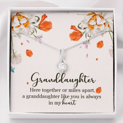 Granddaughter Like You Is Always In My Heart Alluring Beauty Necklace - Jewelry Necklace From Grandmother - Alluring Beauty Necklace