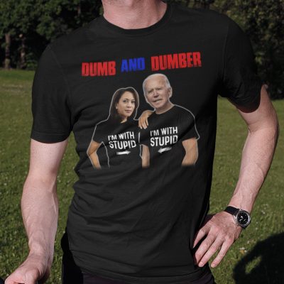 Alternative view of Dumb And Dumber Biden Harris T-Shirt - Funny Anti Biden Harris T-Shirt