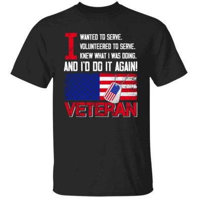 1N. I Wanted To Serve (5), Black, Unisex T-Shirt