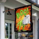 6BN. Boo Saurus 30x40 House Flag Mockup 1
