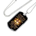 John 3:16 Bible Verse Scripture Christian Dog Tag Pendant Necklace