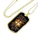 John 3:16 Bible Verse Scripture Christian Dog Tag Pendant Necklace
